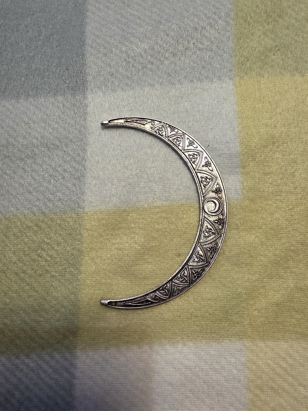 Celtic Crescent Moon Hairpin